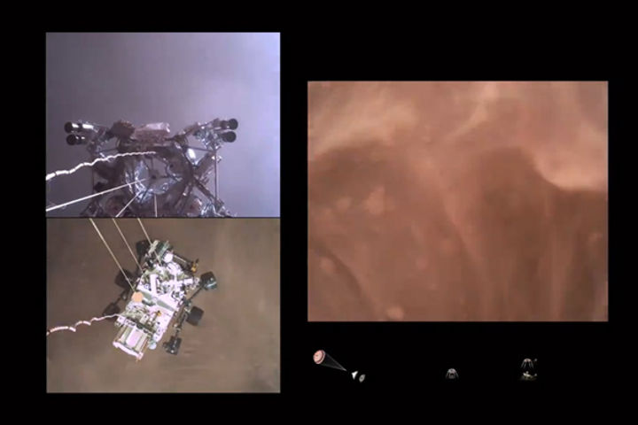 NASA shares video of Perseverance rover&ampamprsquos landing on