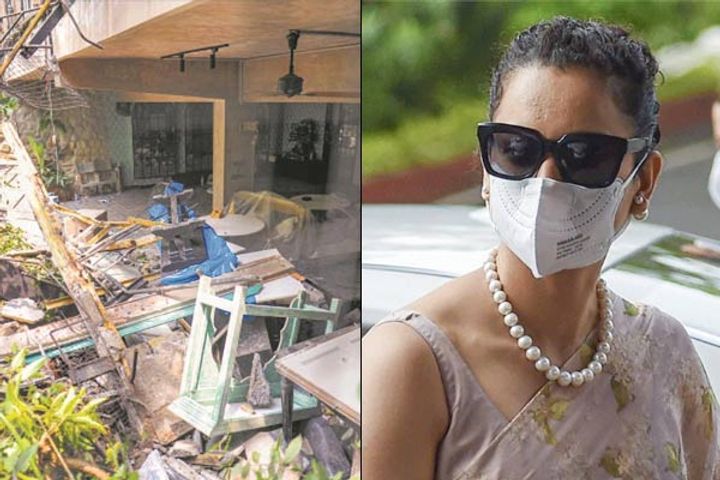 Kangana Ranaut Visit Her Demolished Mumbai Office 
