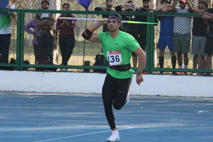 Throwing 88.07 meters in Grand Prix Third in Neeraj Chopra broke his own national record