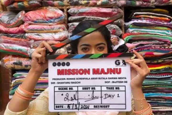 Rashmikas first Bollywood project Mission Majnu begins will be seen with Siddharth Malhotra