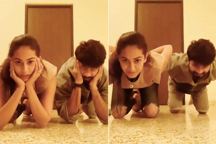 Shahid Kapoor Took The Viral Centre Of Gravity Challenge With His Wife Mira Rajput