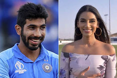 Jaspreet Bumrah and Sanjana Ganesan