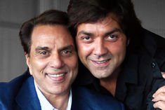 Bobby Deol and Dharmendra