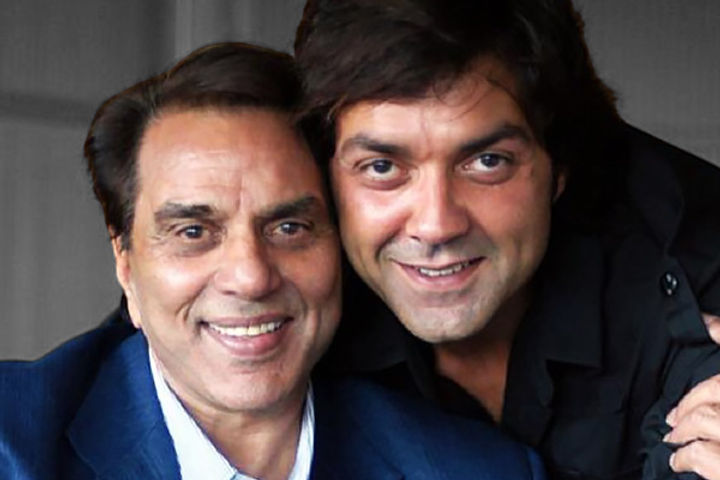 Bobby Deol and Dharmendra