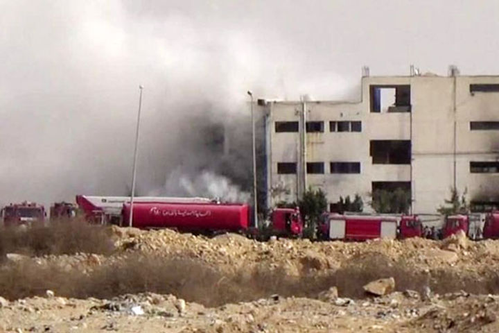 Fire at garment factory in Egypt