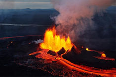 Volcano Erupts in Iceland