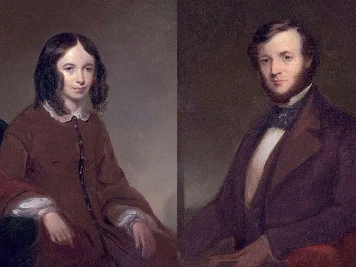 Elizabeth Barret Browning and Robert Browning 