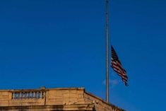 Biden expresses grief after policemans death on Capitol Hill White House flag tilted