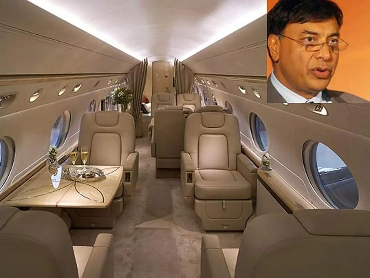 Lakshay mittal private jet
