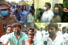 Tamil Nadu assembly elections Kamal Haasan voted with daughters Thala Ajith and Thalapathy Vijay als