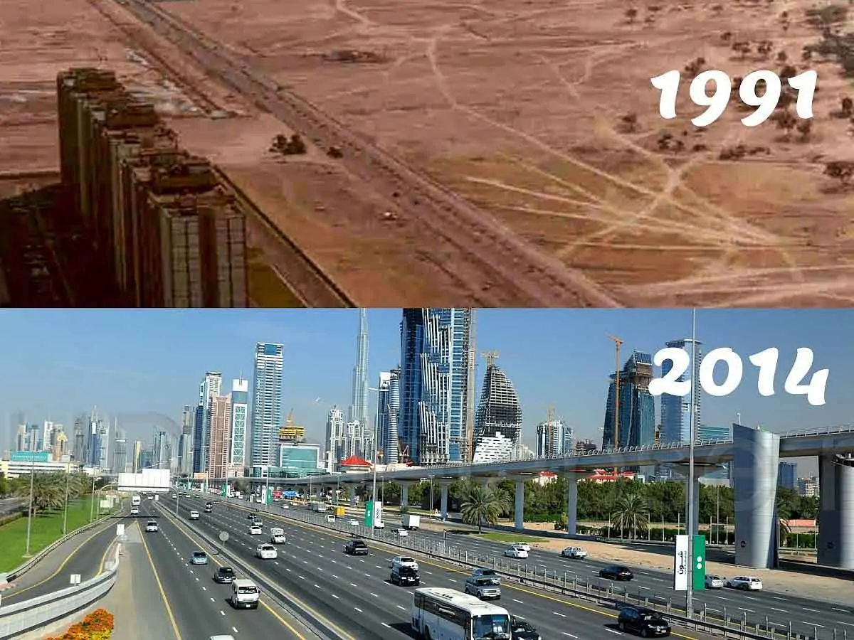 Dubai old vs new