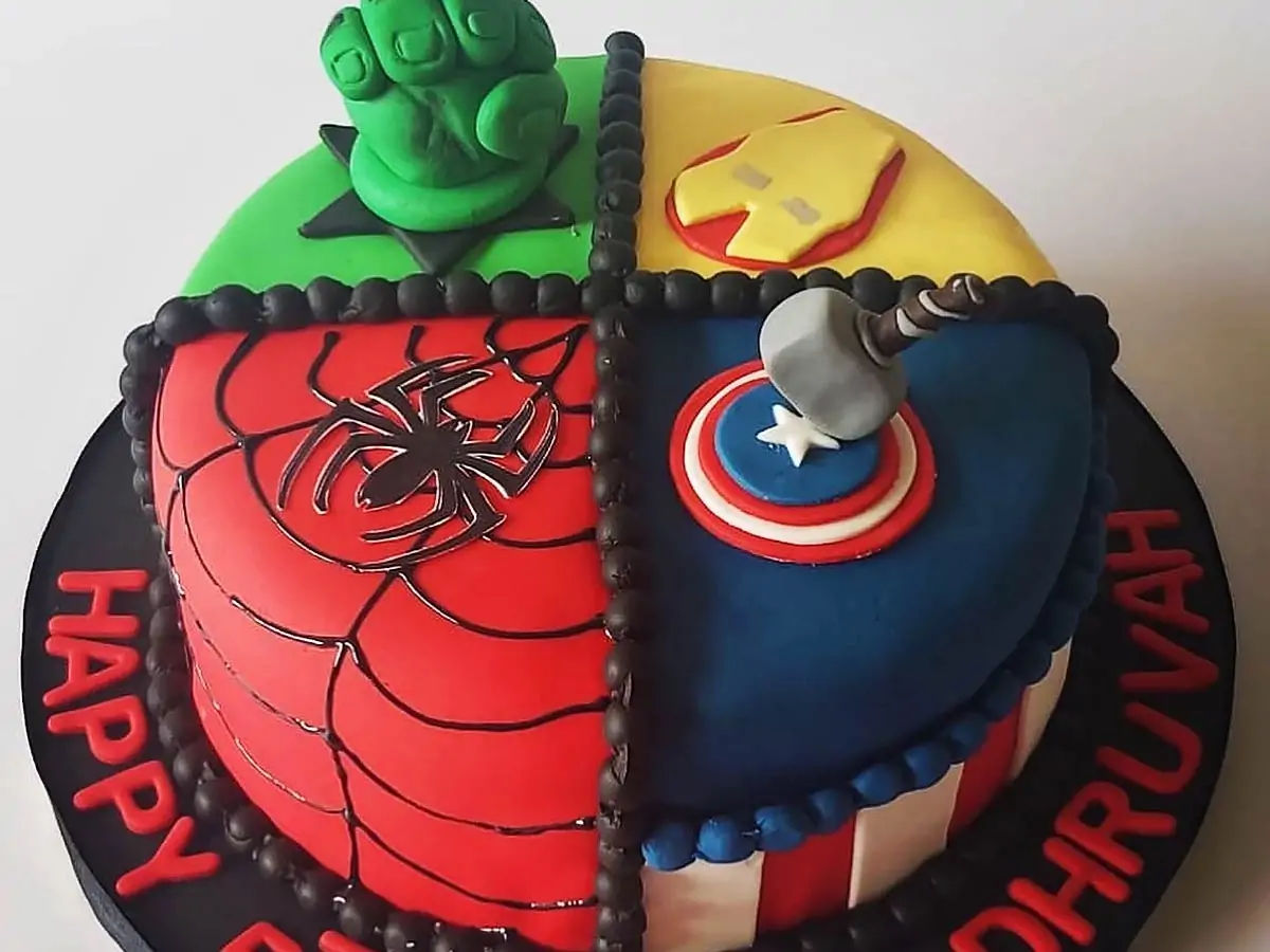 superhero cake