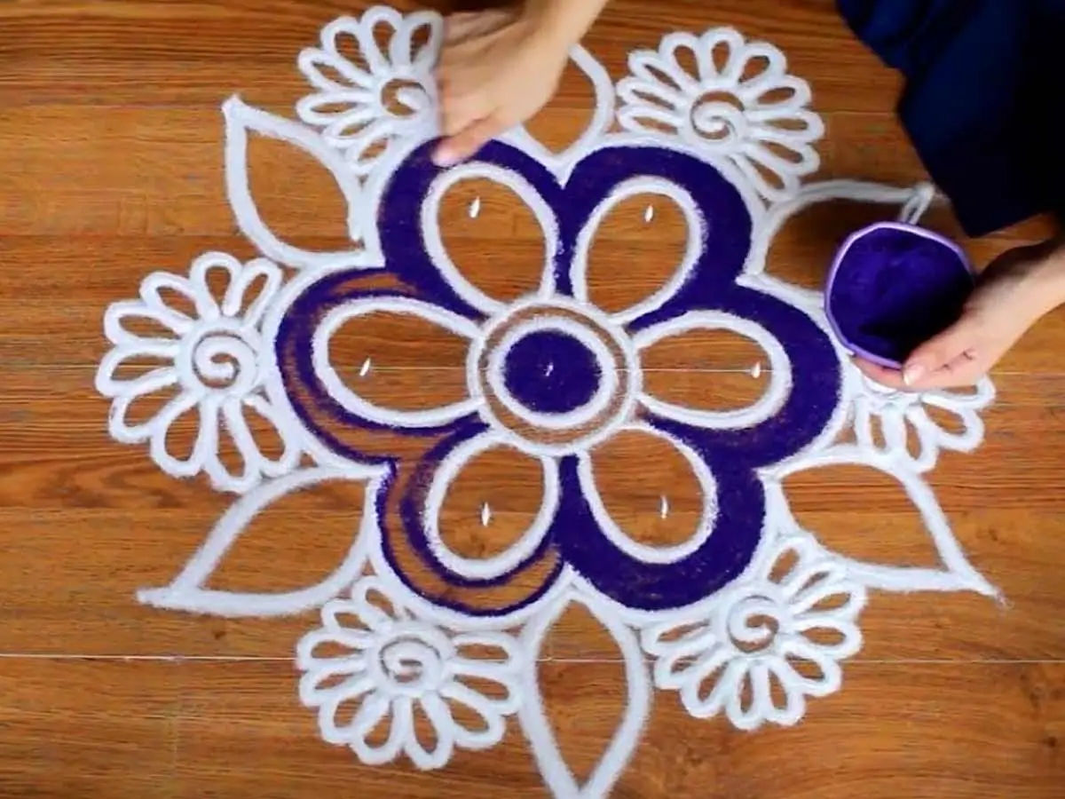 how to make rangoli