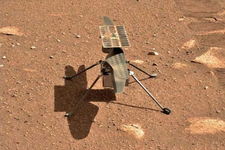 Helicopter Ingenuity flew on Mars Helicopter Ingenuity flew on Mars