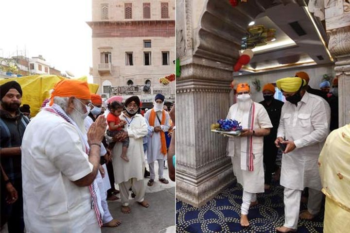Prime Minister Narendra Modi Visited Gurudwara Sis Ganj Sahib In Delhi