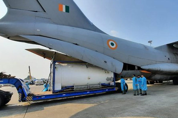 Air Force brought 95 containers of 793 MT capacity from abroad and other equipment of 204 MT capacit
