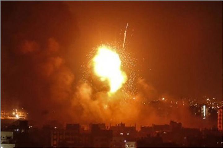 Israel air strike on Gaza