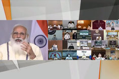 PM interacts with 46 District Magistrates of 8 States and 2 Union Territories regarding Corona