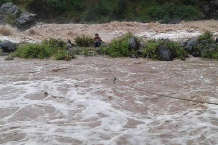 Flood In Devika River of Jammu and Kashmir