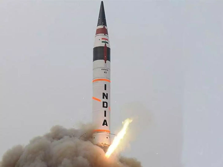The Agni missile The Agni missile