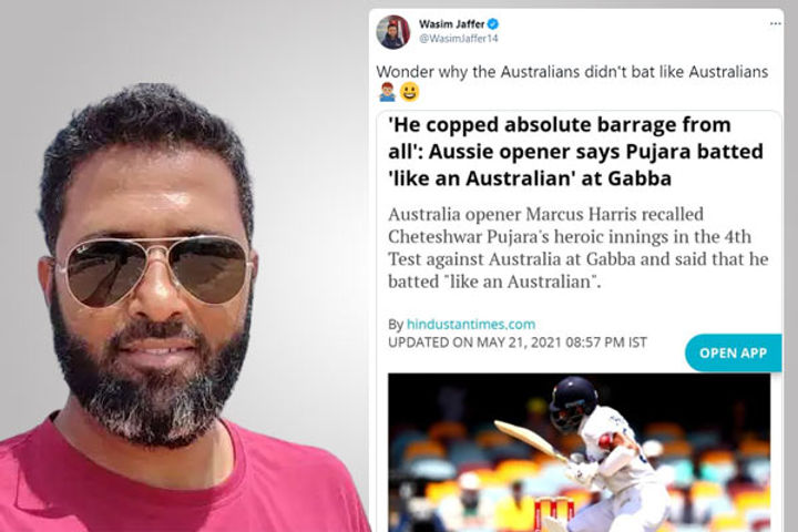 Wasim Jaffer takes dig at Australian players