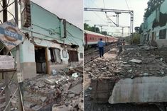 New Building Of The Chandani Railway Station Of Burhanpur Fell Due To High Speed Of Pushpak Train