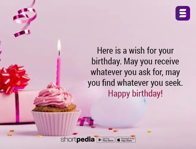 Birthday Wishes For Friend : Here is a wish for your birthday. May you ...