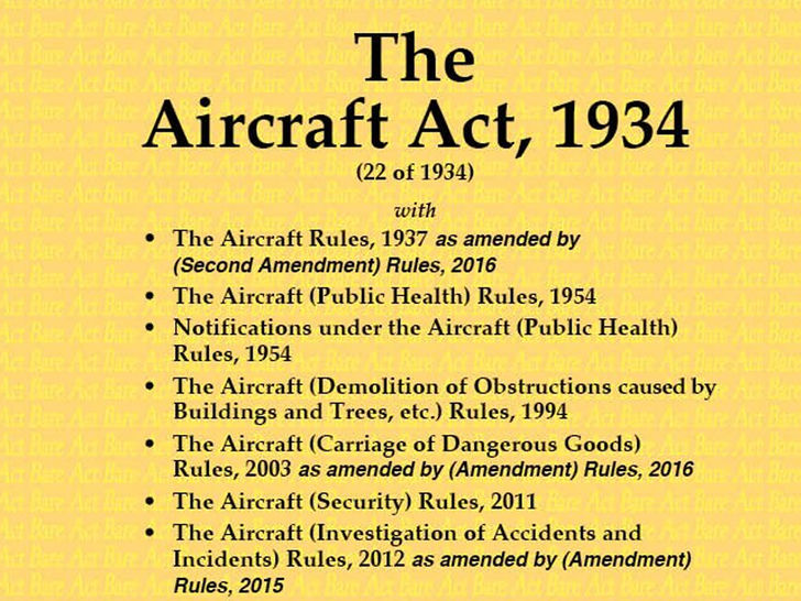 The Aircraft Act, 1934