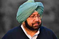 Captain Amarinder Singh arrives in Delhi