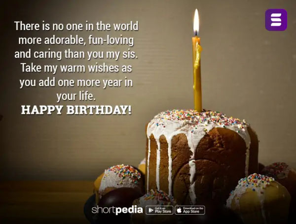 Birthday Wishes For Sister
