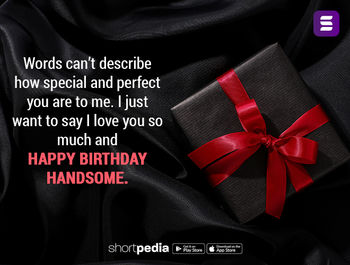 Good Morning Quotes Words Can T Describe How Special And Perfect You Are To Me I Just Want To Say I Love You So Much And Happy Birthday Handsome Shortpedia