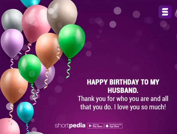 Birthday Wishes For Husband