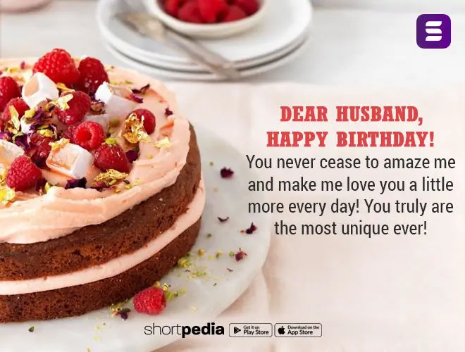 Romantic Birthday Wishes For Husband by Tring India