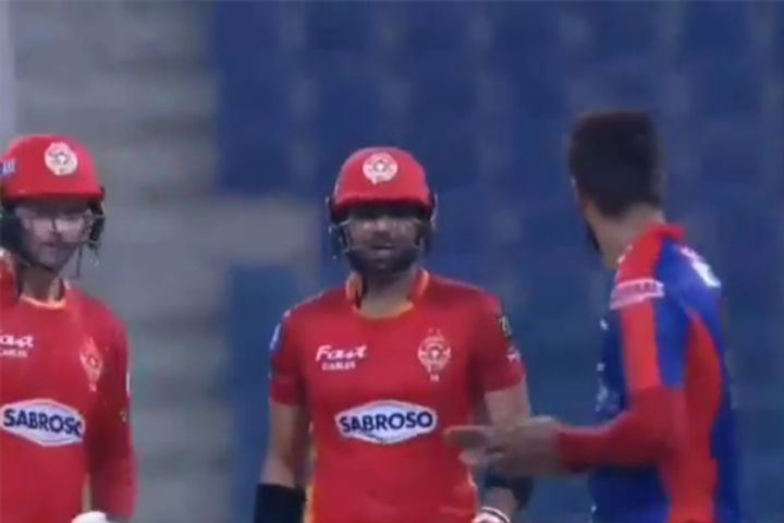 Mohammad Amir And IftiKhar Ahmed Involved In A Heated Argument Mohammad Amir And IftiKhar Ahmed Involved In A Heated Argument