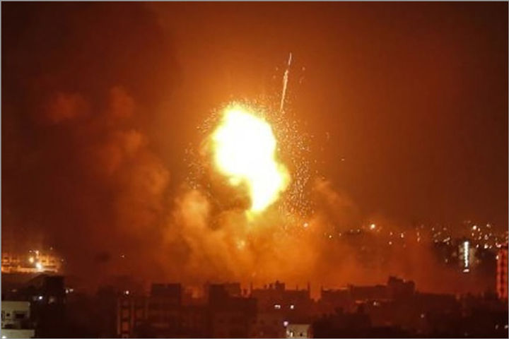 Israeli airstrike in Gaza Israeli airstrike in Gaza