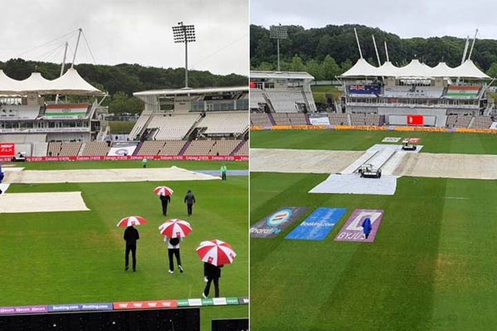 rain disrupted the wtc final the first days play washed out rain disrupted the wtc final the first days play washed out