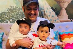 Kapil Sharma Shares First Pic With Baby Boy Trishaan And Daughter Anayra Together