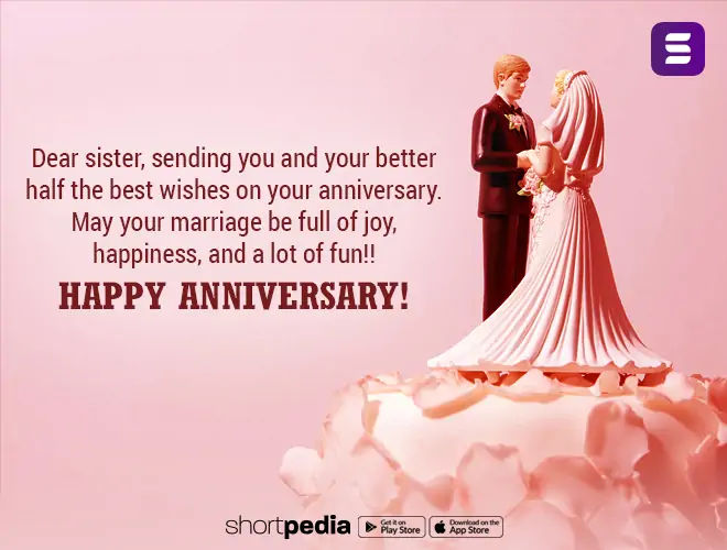 Anniversary Wishes For Sister