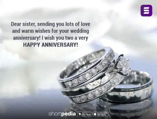 Anniversary Wishes For Sister