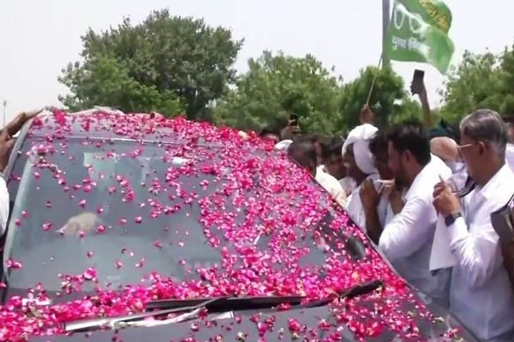 OP Chautala released from Tihar Jail after completing his sentence in JBT recruitment scam