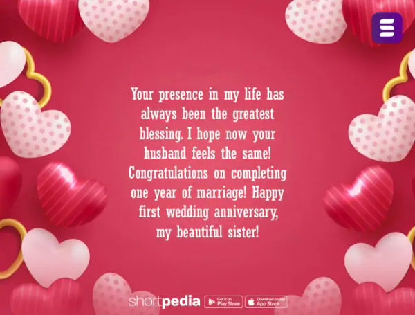 Anniversary Wishes For Sister