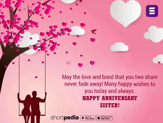 Anniversary Wishes For Sister