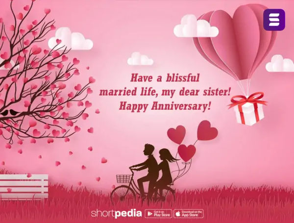 Anniversary Wishes For Sister