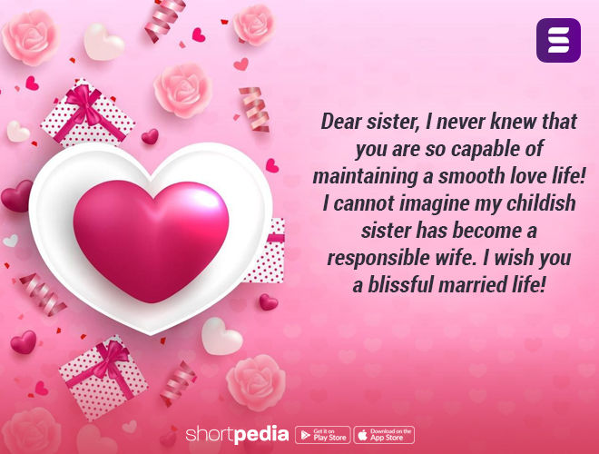 Anniversary Wishes For Sister