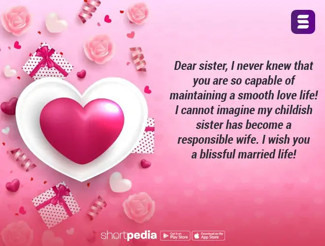 Anniversary Wishes For Sister