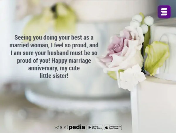 Anniversary Wishes For Sister