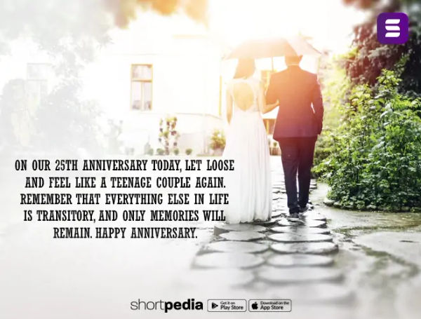 25th Anniversary Wishes