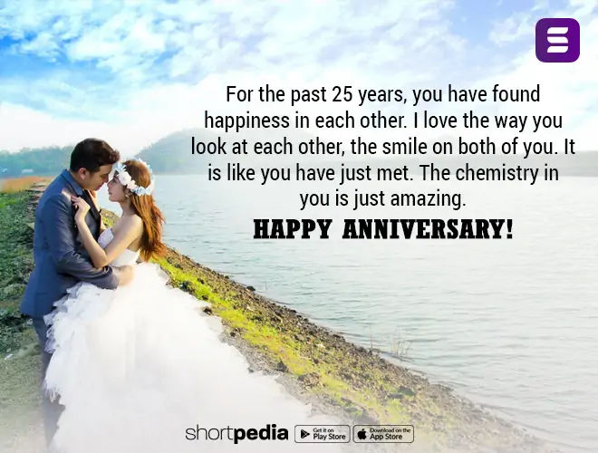 25th Anniversary Wishes
