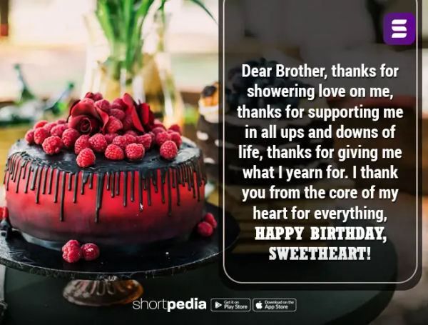 Birthday Wishes For Brother