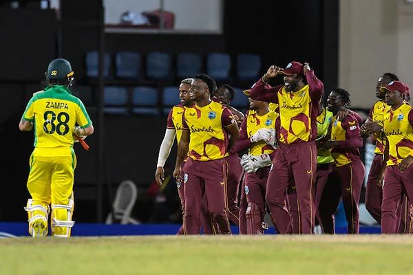 West Indies beat Australia by 18 runs in first T20